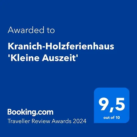 Kranich-holzferienhaus 'kleine Auszeit' Holiday home